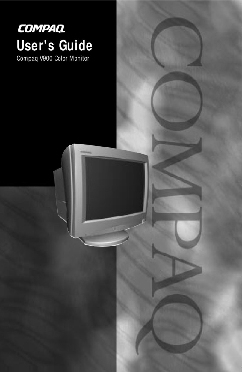 Compaq 303500-001 - V 900 - 19" CRT Display User manual