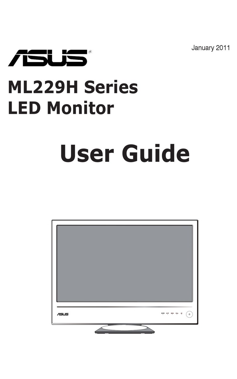 Asus ML229H Series User manual Asus ML229H Series User manual