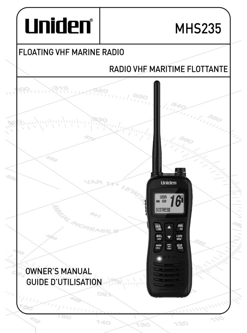 Uniden MHS235 User manual