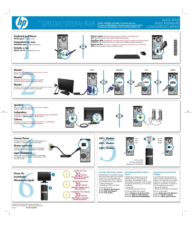 HP m9400f - Pavilion - Elite Specification sheet