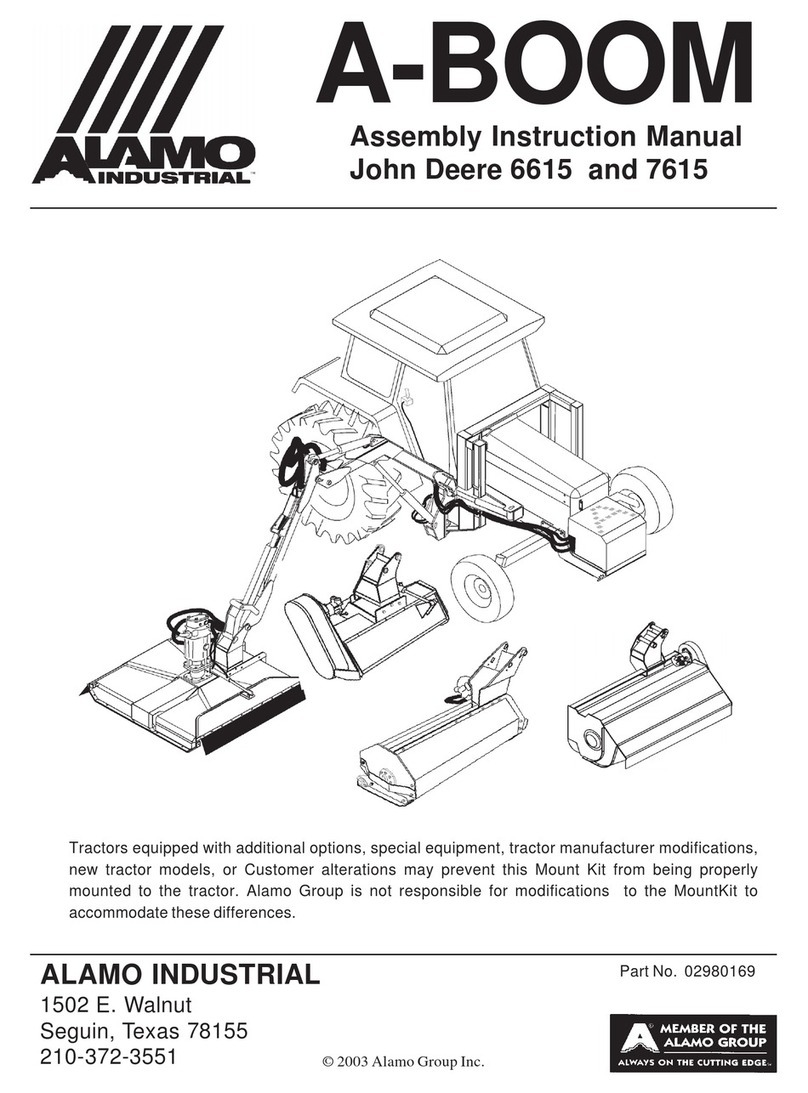 Alamo John Deere 6615 Assemble, instruction manual