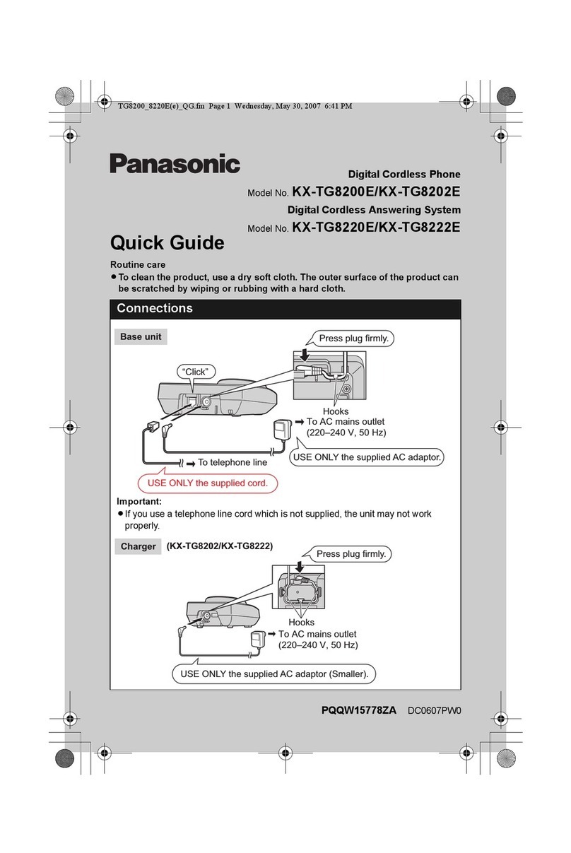 Panasonic KX-TG8200E User manual