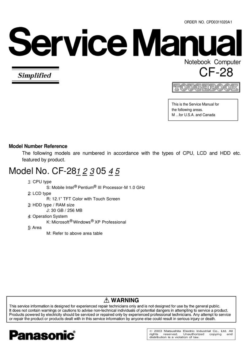 Panasonic Toughbook CF-28 Series Simplified service manual
