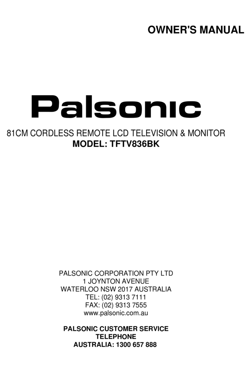 Palsonic TFTV836BK User manual