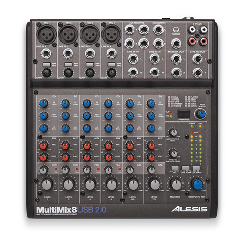 Alesis MULTIMIX8 USB2.0 User manual