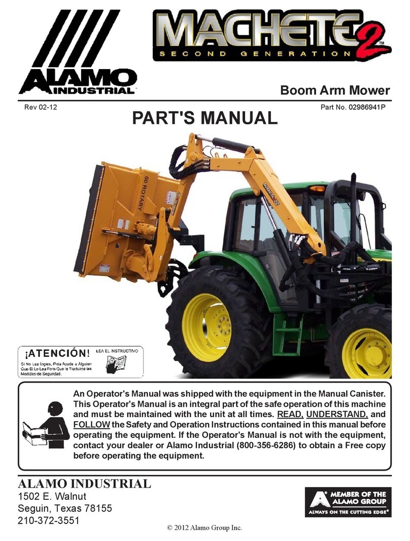 Alamo MACHETE2 Operator's manual
