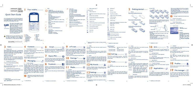 Alcatel One Touch 585D User manual