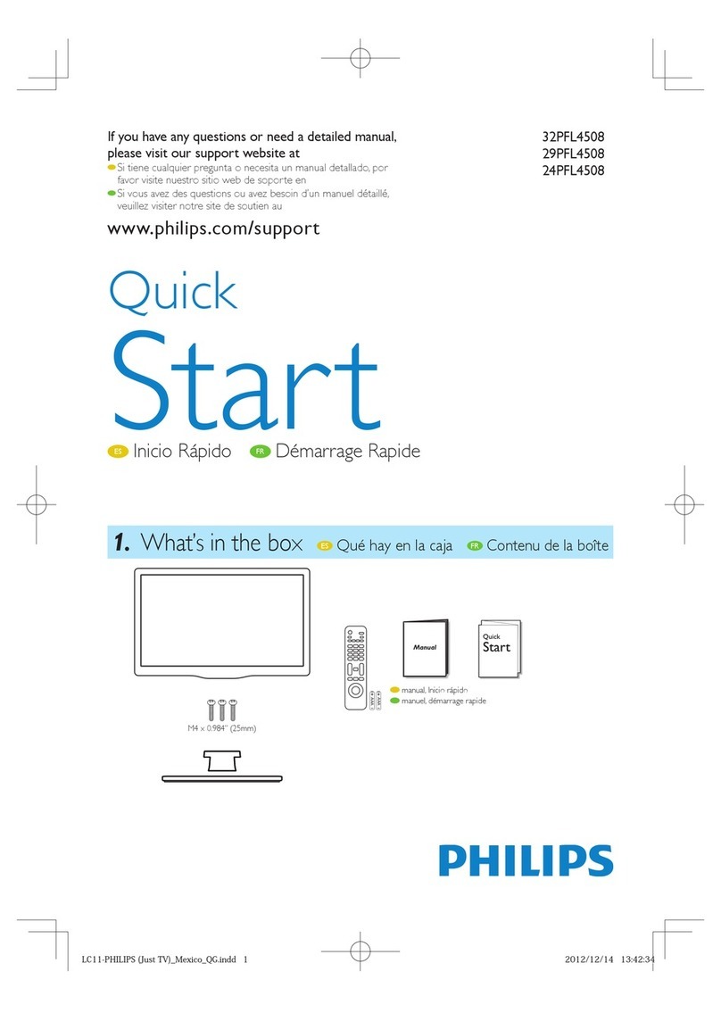 Philips 32PFL4508/F8 quick start guide