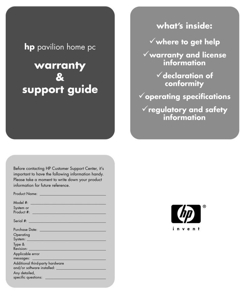 HP Media Center m400 - Desktop PC Installation instructions