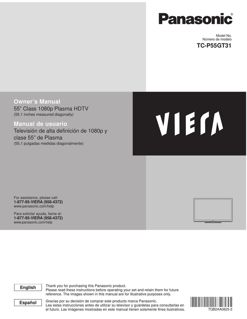Panasonic VIERA TC-P55GT31 User manual