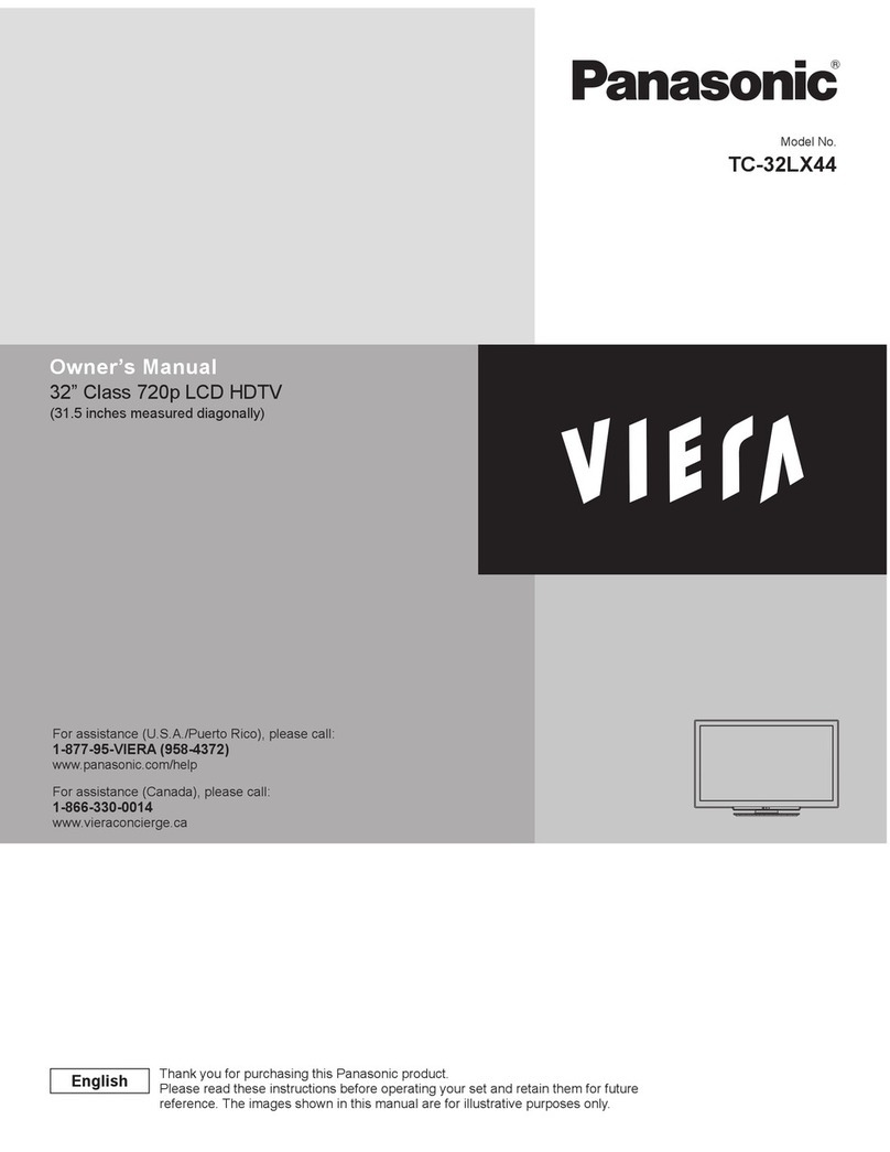 Panasonic VIERA TC-32LX44 User manual