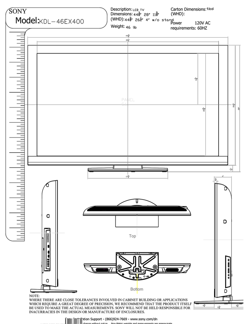 Sony KDL-46EX400 - Bravia Ex Series Lcd... User guide