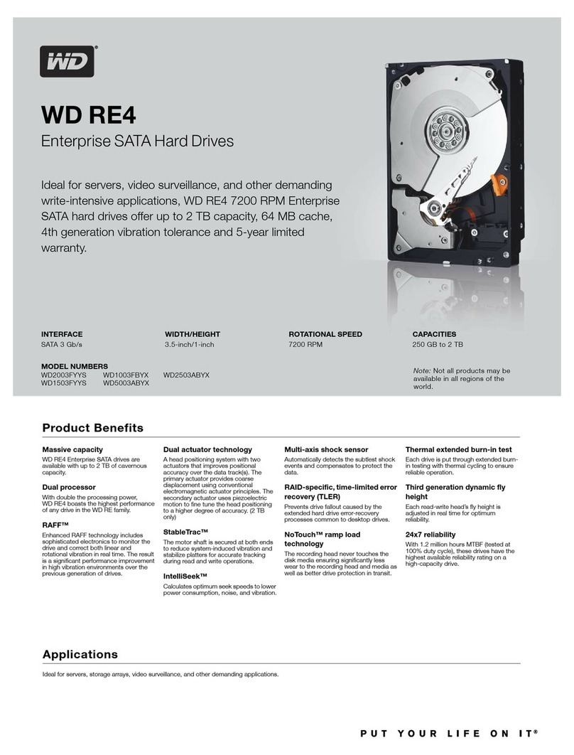 Western Digital WD1502FYPS - RE4-GP Installation instructions