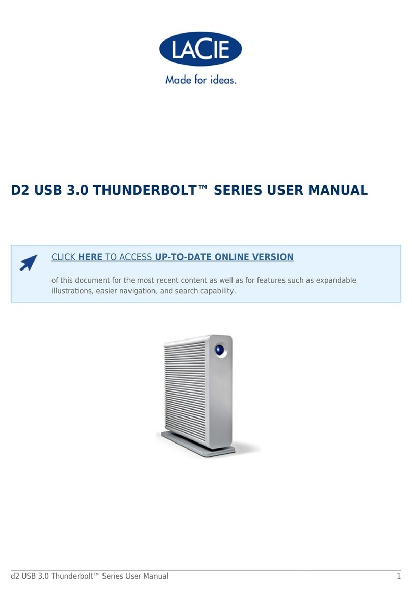 LaCie d2 USB 3.0 User manual