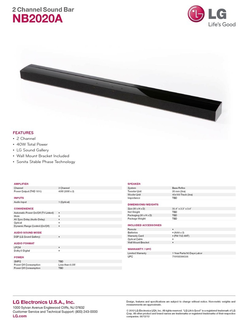 LG NB2020A Specifications