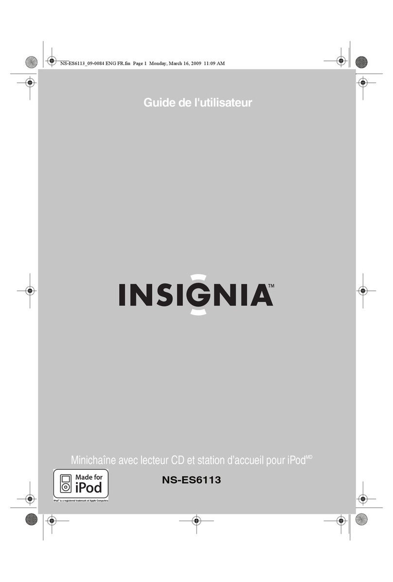 Insignia NS-ES6113 - Micro System Guide de l'utilisateur