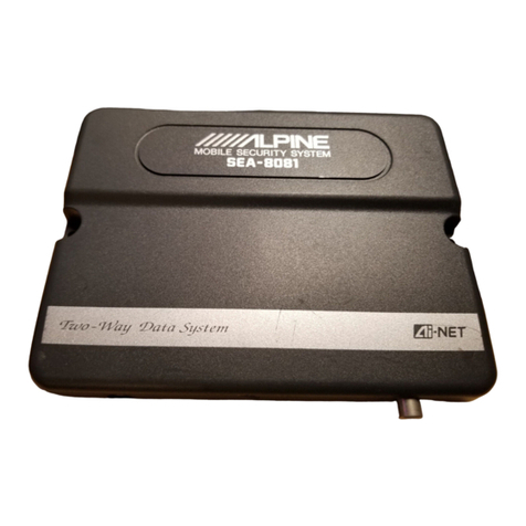 Alpine SEA-8081 owner's manual