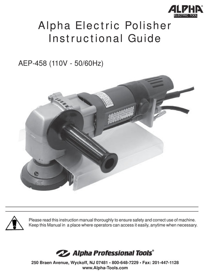 Alpha Professional Tools AEP-458 Instructional guide