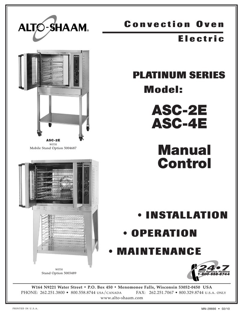 Alto-Shaam ASC-2E8 ASC-4E Original operating instructions