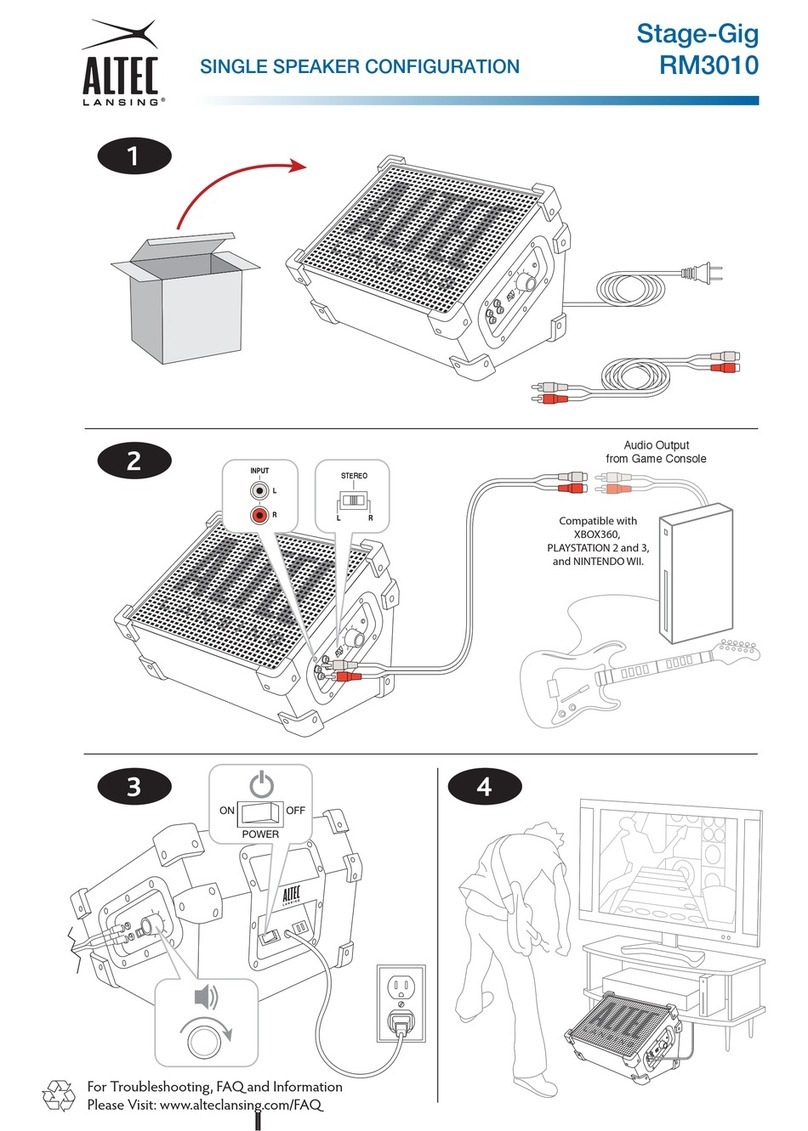 Altec Lansing RM3010 User manual Altec Lansing RM3010 User manual
