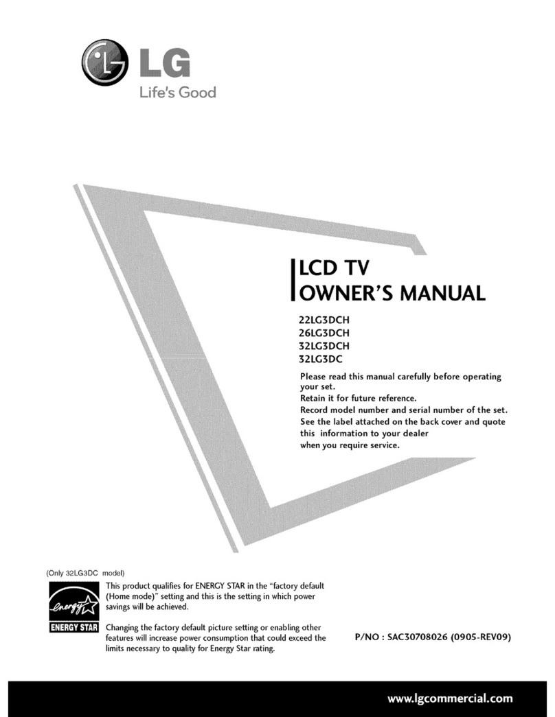 LG 223DCH - 22In Wide Lcd Hdtv Spk 1366X768 Hospital... User manual