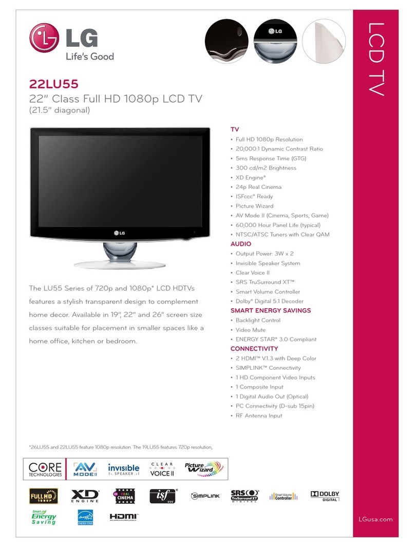 LG 22LU55 -  - 22" LCD TV User manual