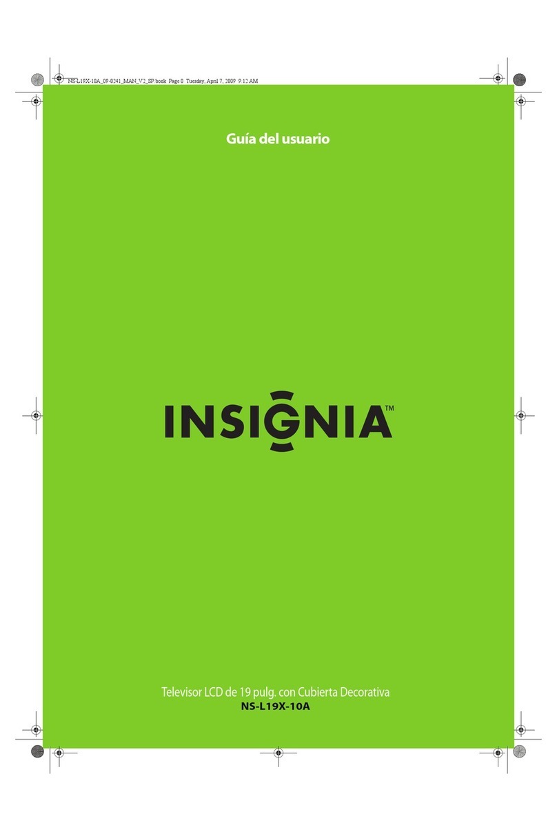 Insignia NS-L19X-10A - 19" LCD TV Quick start guide