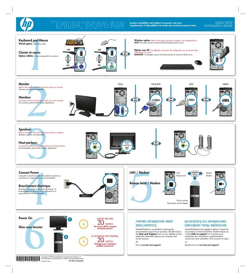 HP m9650f - Pavilion - Elite Specification sheet