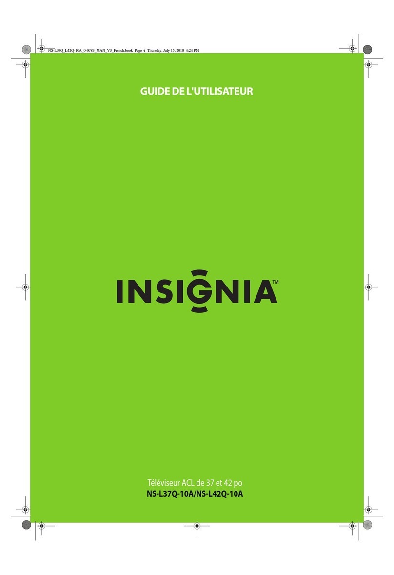 Insignia NS-L42Q-10A - 42" LCD TV User manual