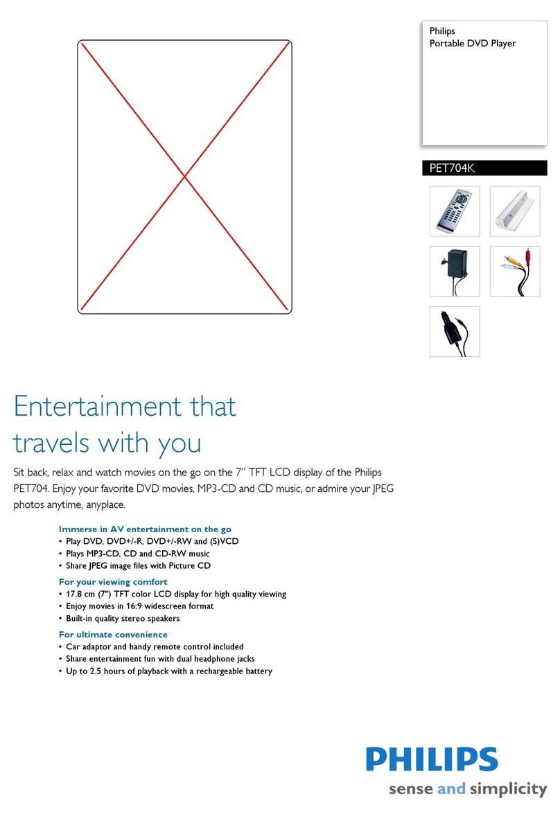 Philips PET704K manual