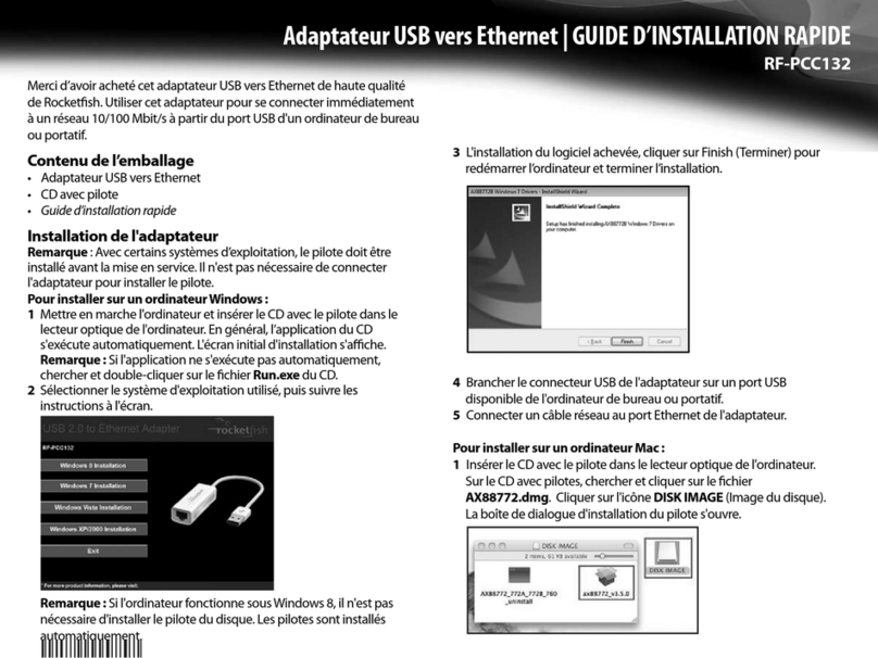 Rocket Fish RF-PCC132 Guide d'installation rapide