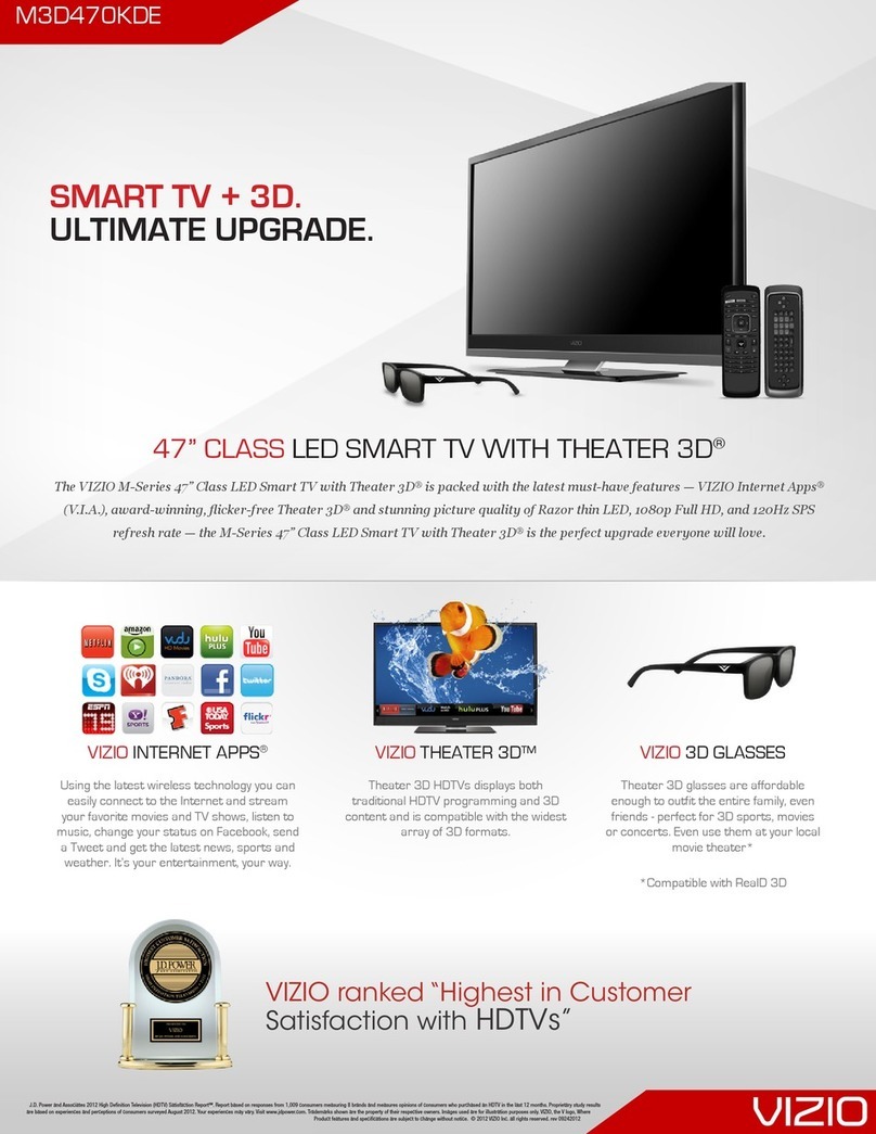 Vizio M3D470KDE User manual