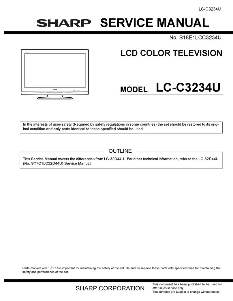 Sharp LC-C3234U - 32" LCD TV User manual