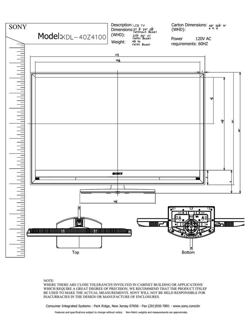 Sony KDL-40Z4100 - Bravia Z Series Lcd Television User guide