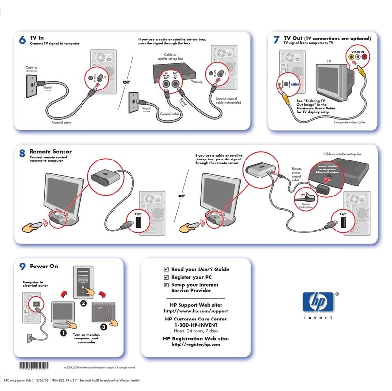 HP Media Center m200 - Desktop PC Installation manual