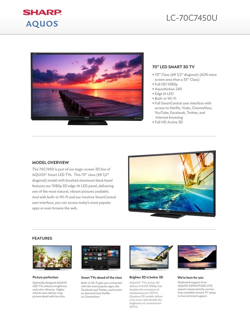 Sharp Aquos LC-70C7450U brochure