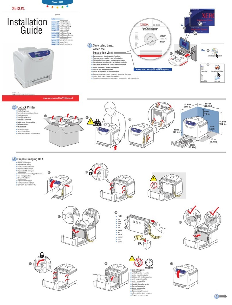 Xerox 6130N - Phaser Color Laser Printer User manual