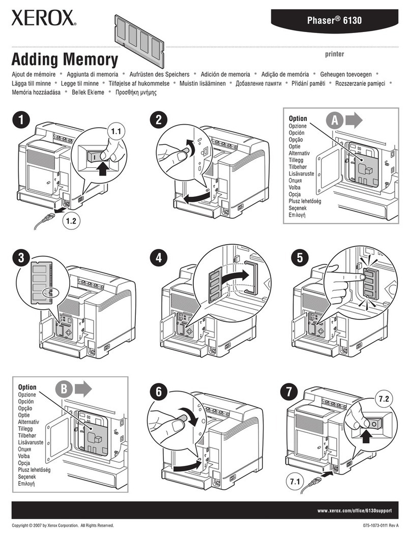 Xerox 6130N - Phaser Color Laser Printer Installation and operation manual