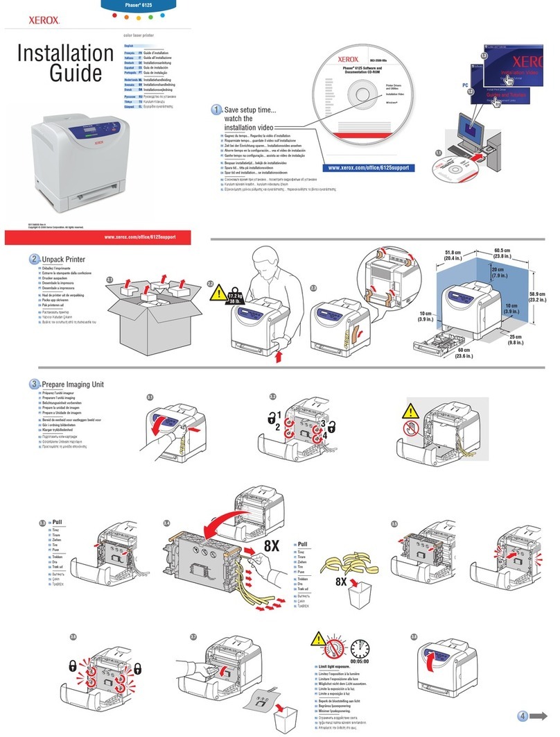Xerox 6125N - Phaser Color Laser Printer User manual