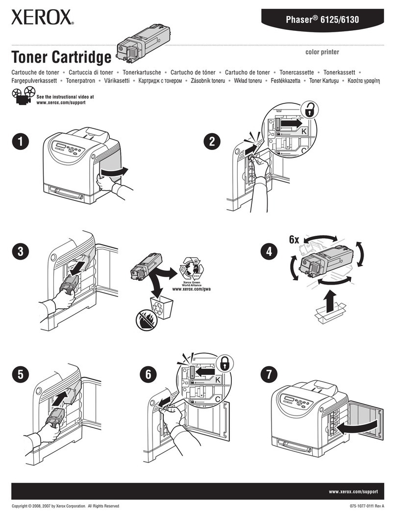 Xerox 6125N - Phaser Color Laser Printer User manual