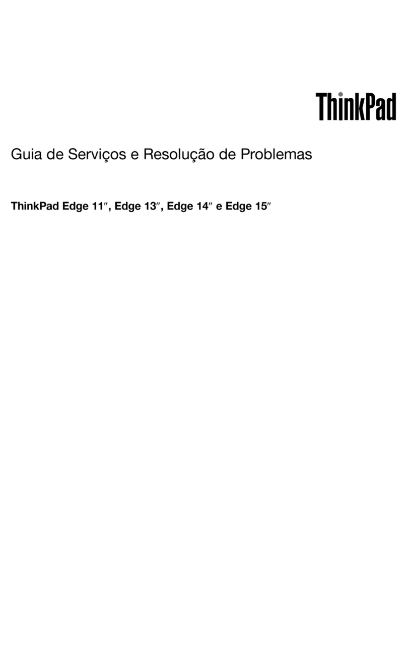 Lenovo ThinkPad Edge E10 Guia de Serviços e Resolução de Problemas Lenovo ThinkPad Edge E10 Guia de Serviços e Resolução de Problemas