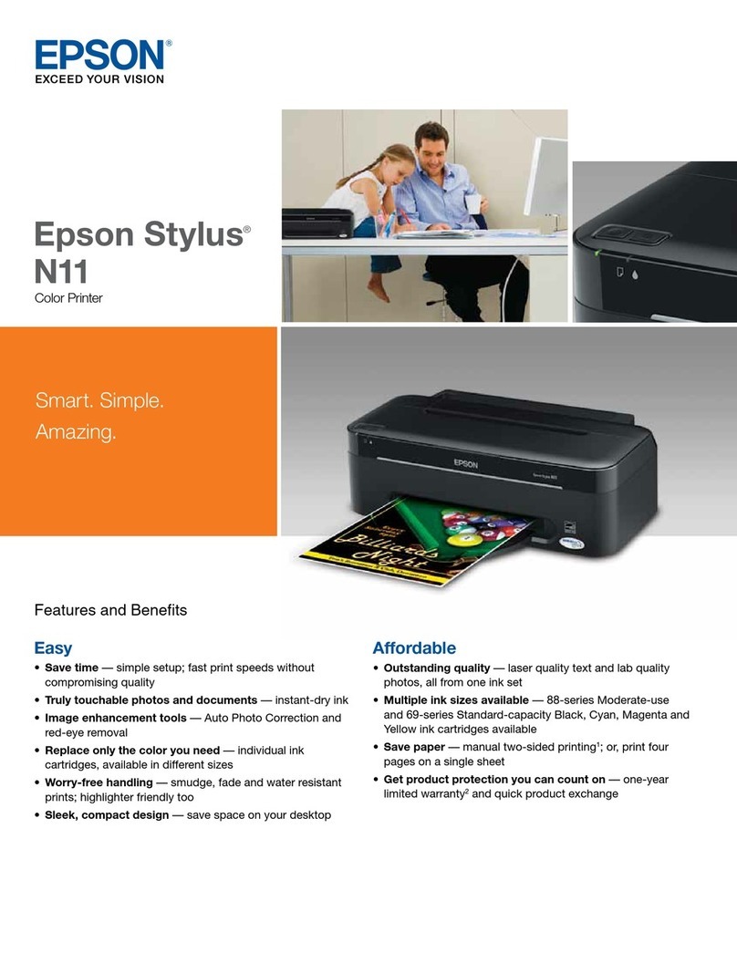 Epson Stylus N11 - Ink Jet Printer User manual