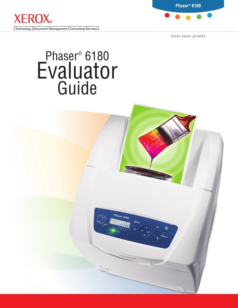 Xerox 6180N - Phaser Color Laser Printer User manual