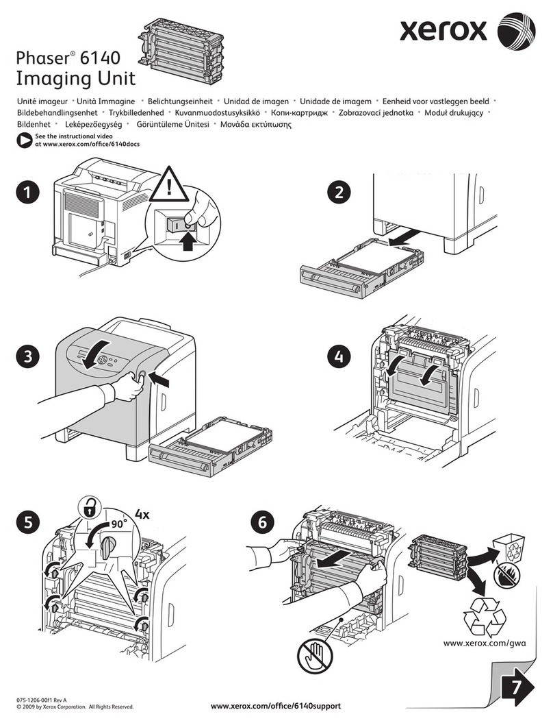 Xerox Phaser  6140N Installation instructions