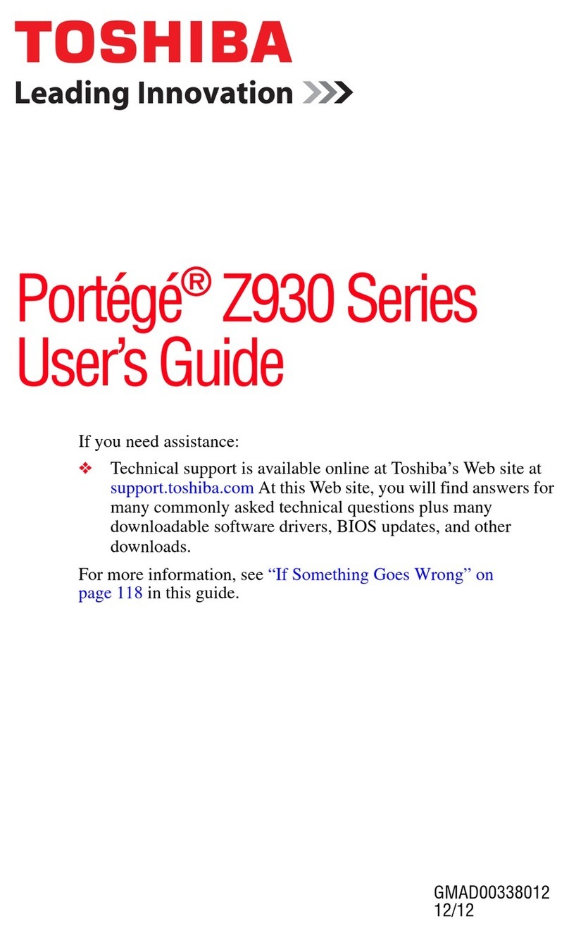 Toshiba Portege Z930-Landis-PT235U-05U0CWG1 user guide