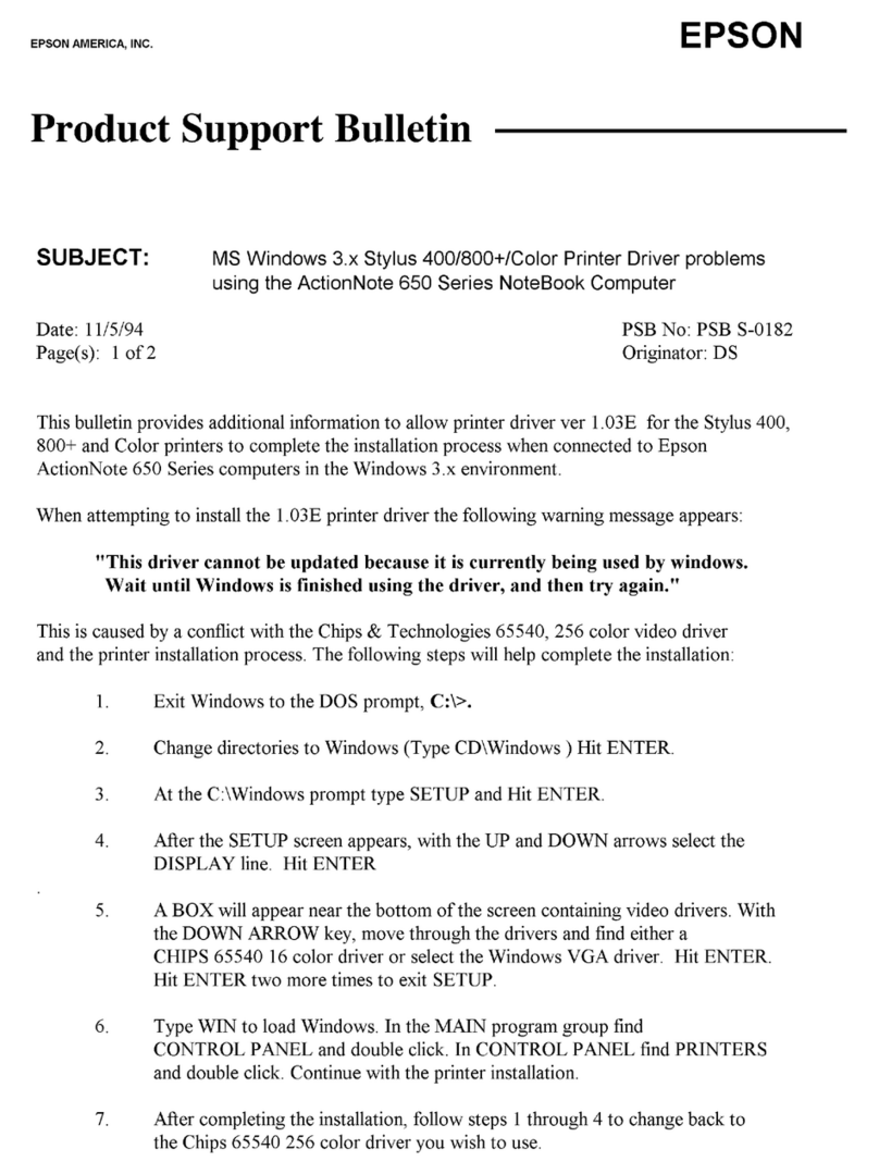 Epson Stylus Photo - Ink Jet Printer Dimensions
