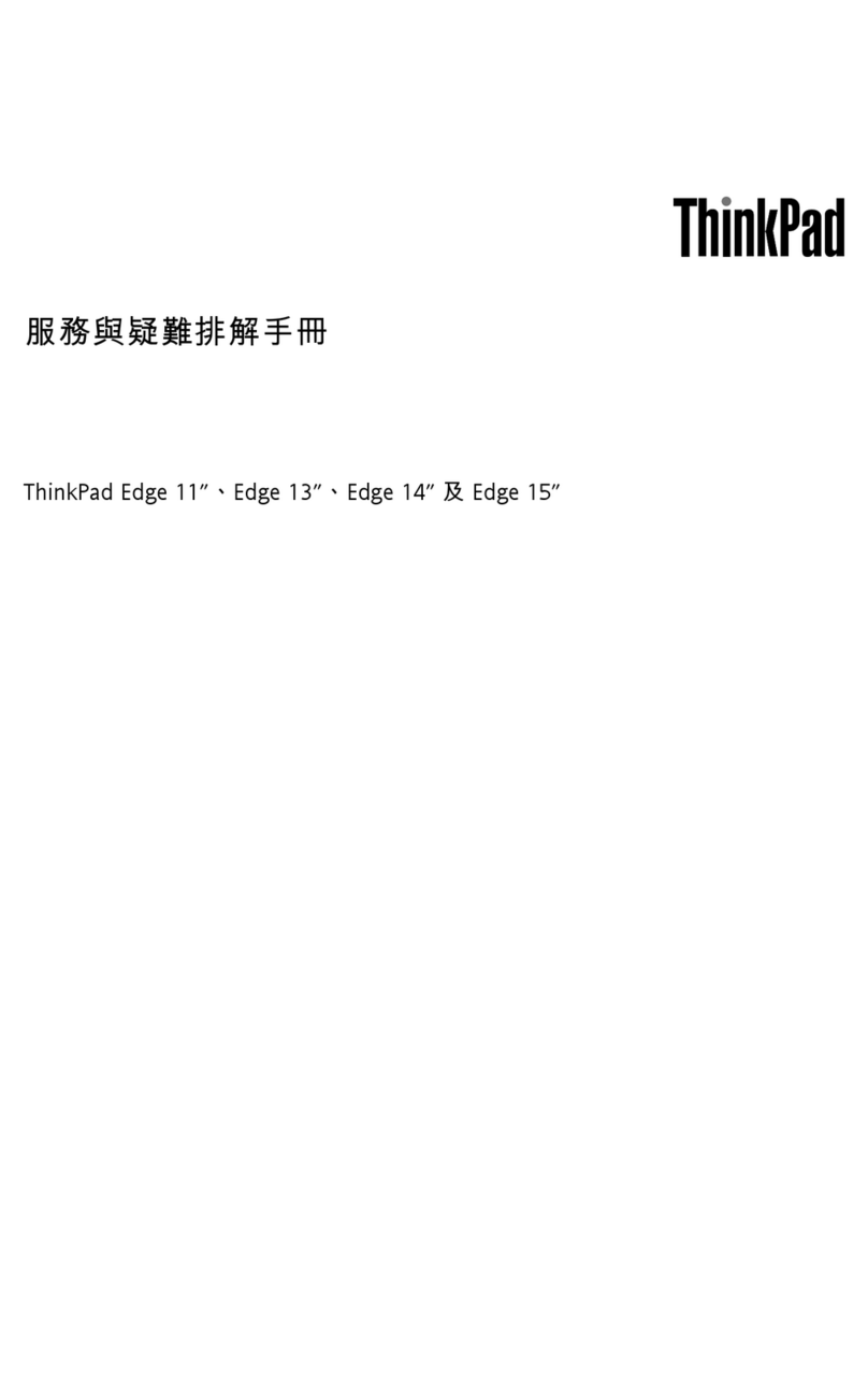 Lenovo Thinkpad edge 13 User manual