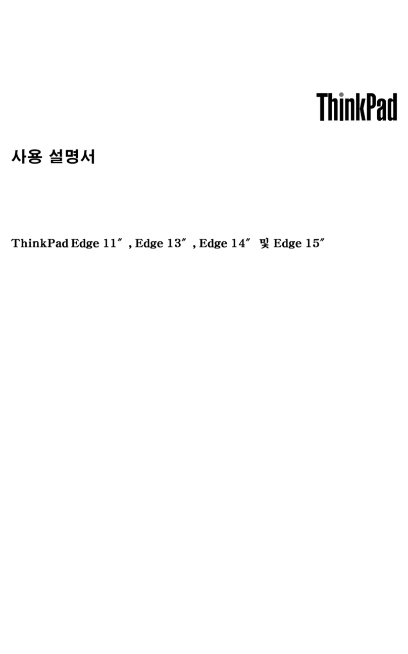 Lenovo Thinkpad edge 13 User manual
