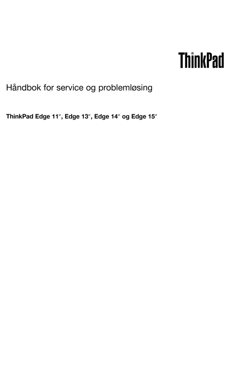 Lenovo Thinkpad edge 13 User manual