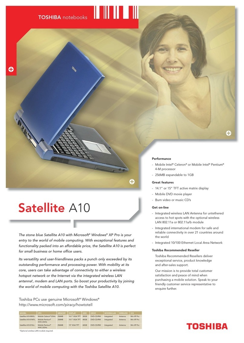 Toshiba PSA10U-0ZH6M3 brochure